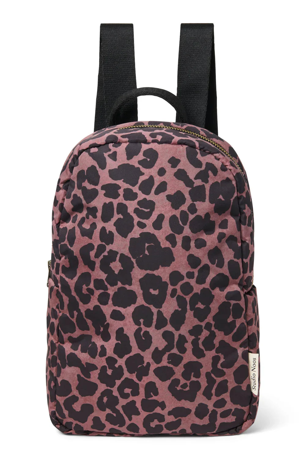 Red Leopard Puffy Mini Backpack