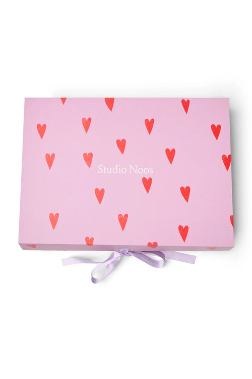 Brown Hearts Matching Teddy Gift Set