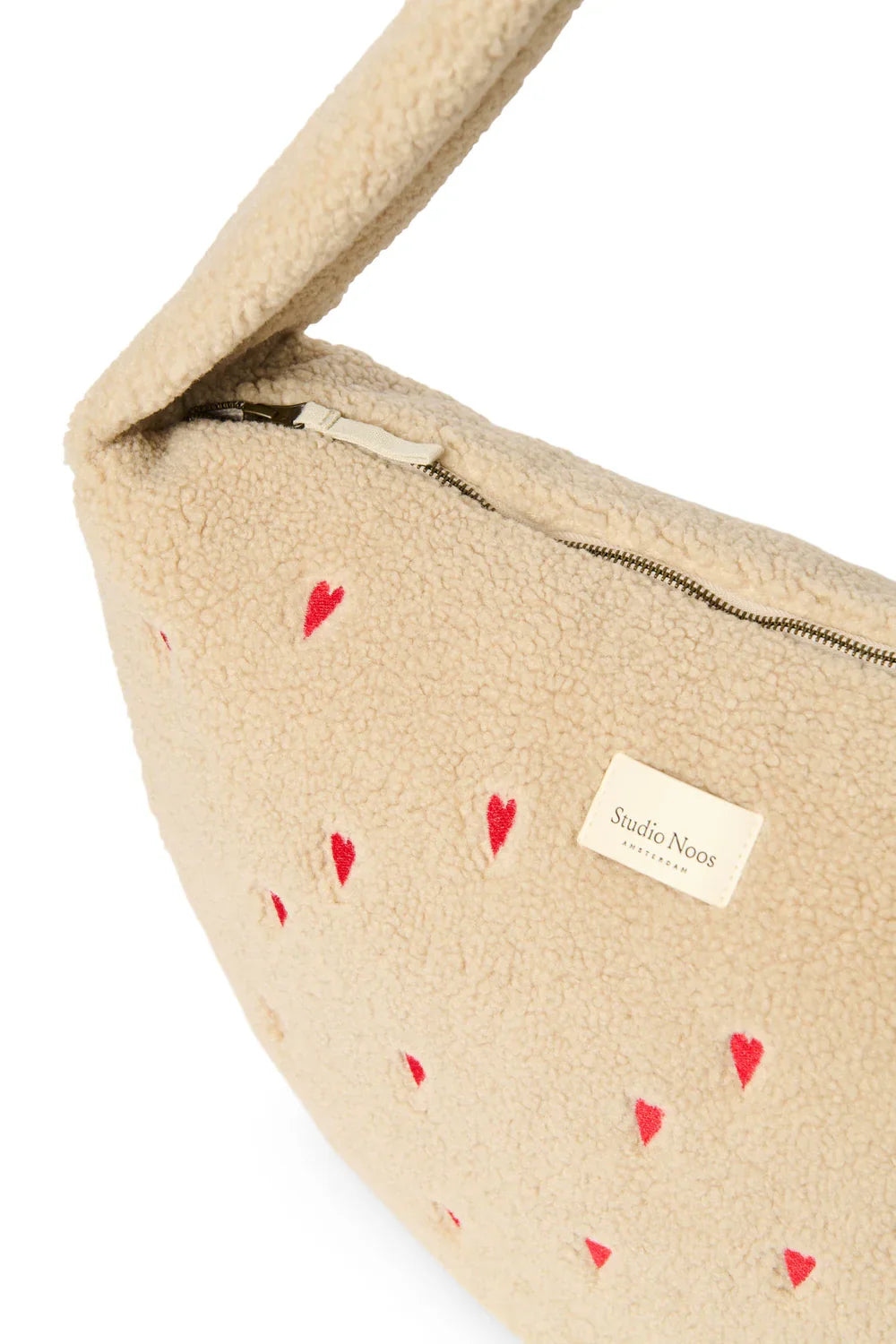 Ecru Hearts Teddy Cross Body Bag