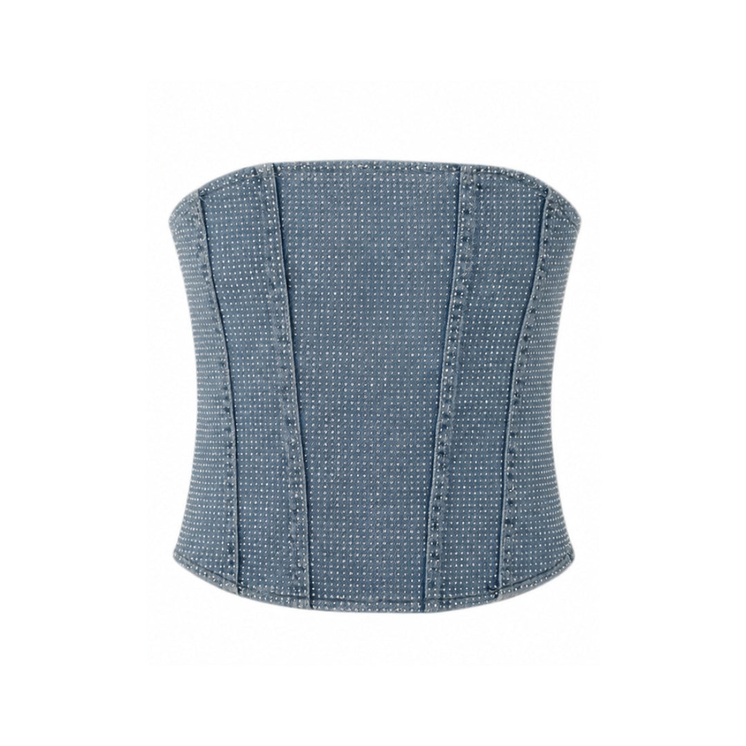 VYBES Rhinestone Women's Corset