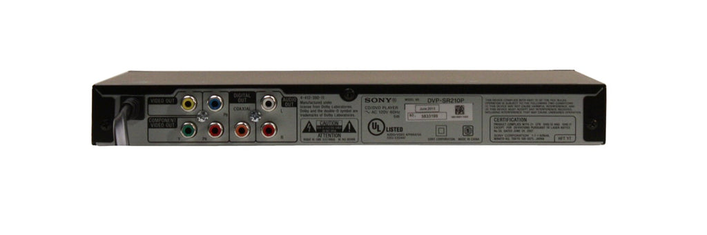 Sony Progressive Scan Black DVD Player - DVPSR210P - image 2