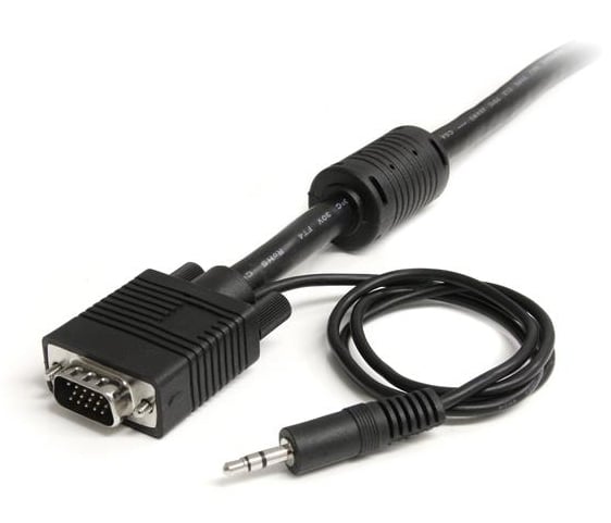 StarTech 25 Ft. Coax High Resolution Monitor VGA Cable With Audio HD15 M/M  - MXTHQMM25A - image 2