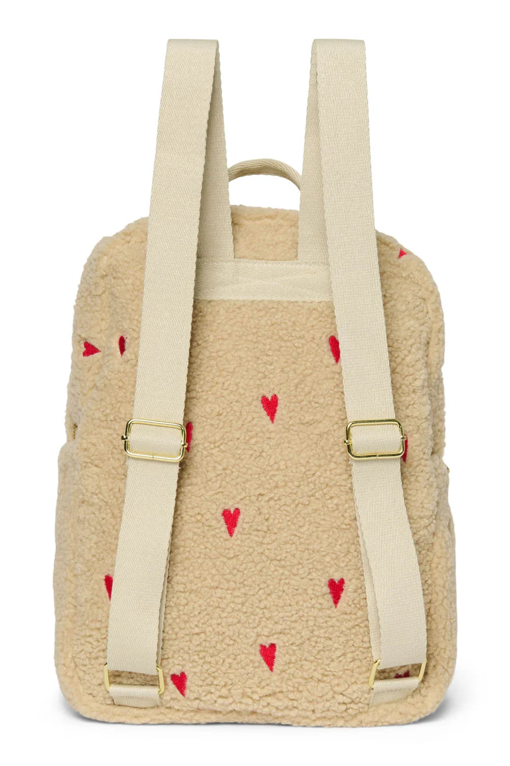 Brown Hearts Teddy Midi Rugzak