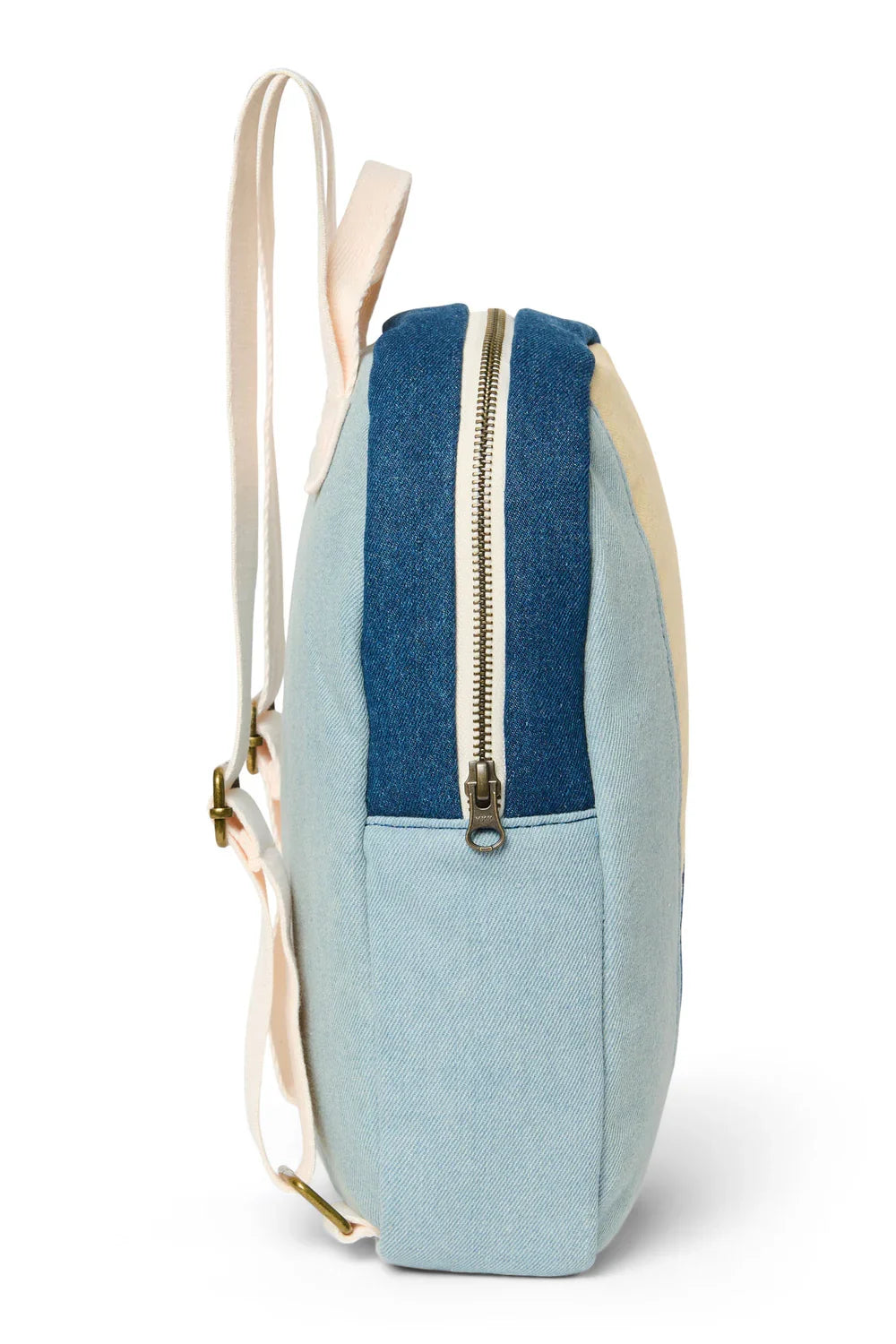 Mini-Rucksack aus Jeans-Patchwork