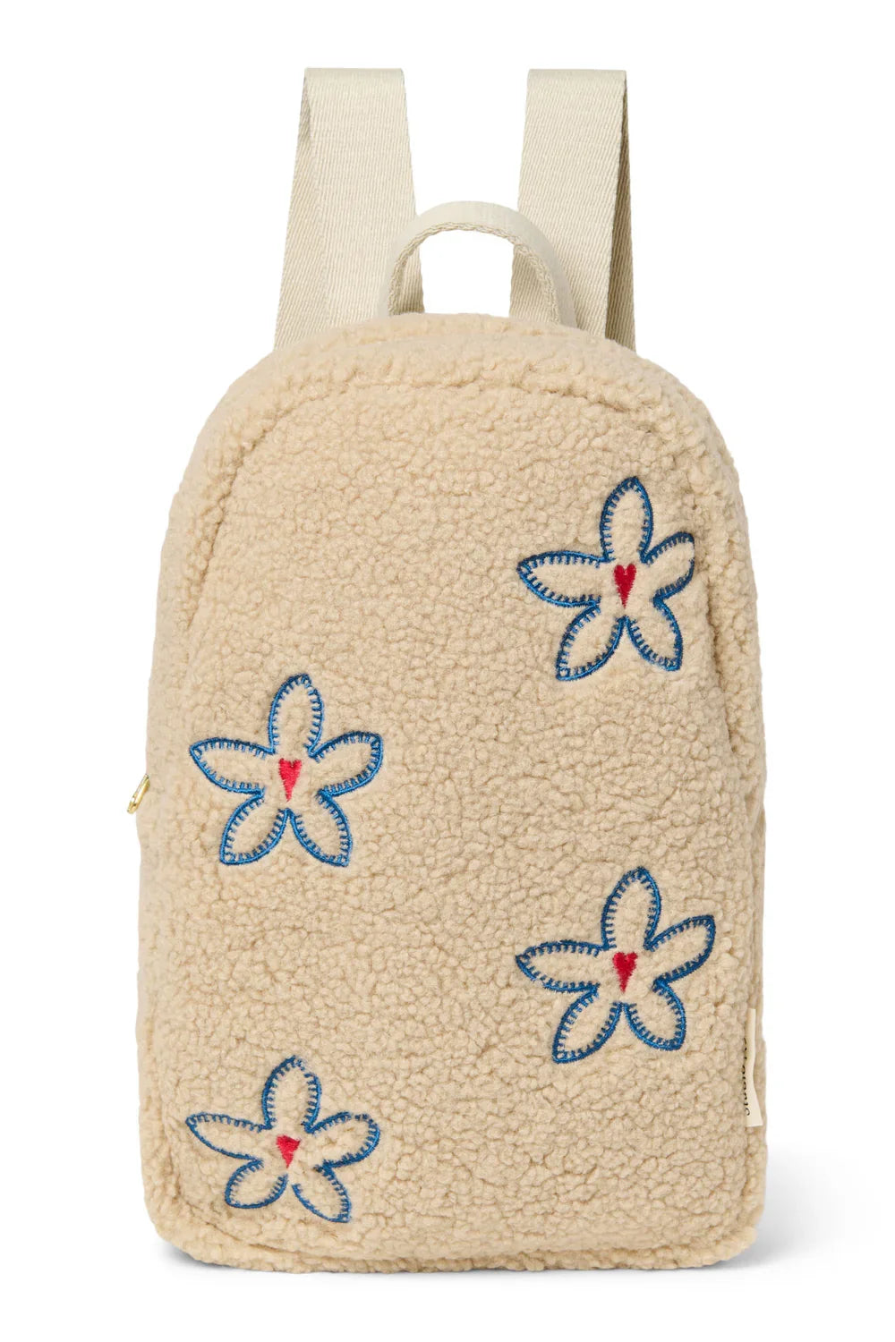 Ecru Flower Heart Teddy Mini Backpack