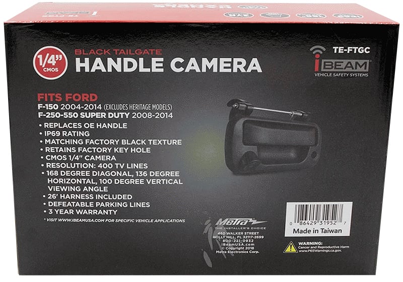 Metra Ford Factory Replacement Tailgate Handle Camera - TE-FTGC - image 5