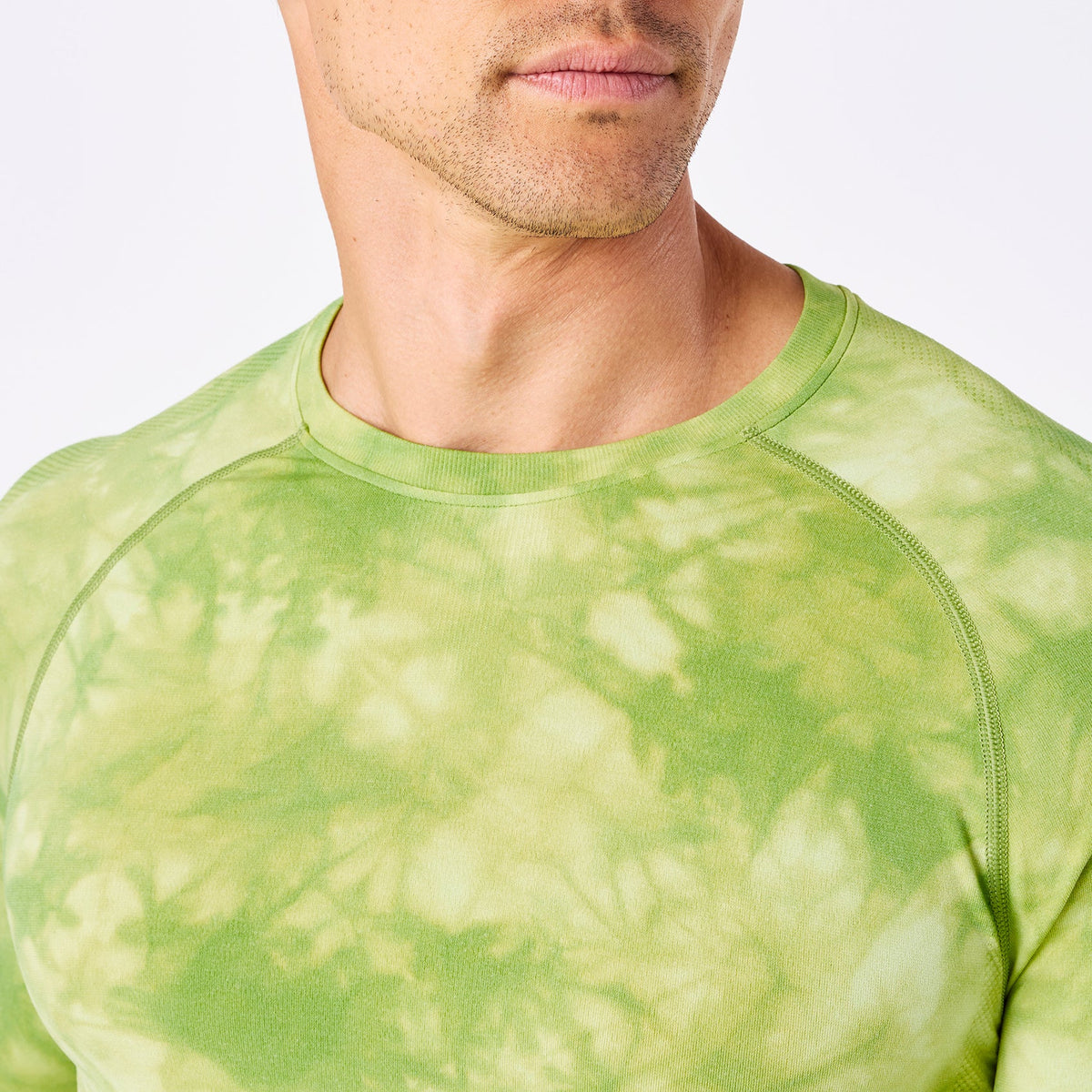 Makato Seamless Long-Sleeve Underscrub - Tie Dye Matcha