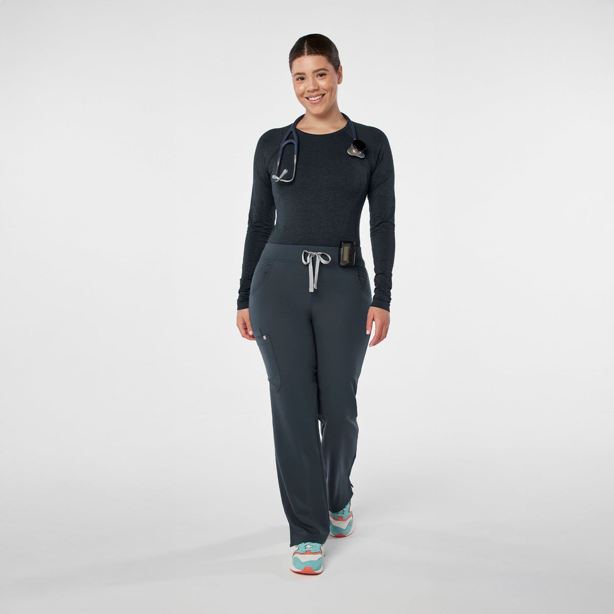 Salta Seamless Long-Sleeve Underscrub - Dark Harbor