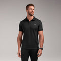 Rocco Polo Scrub Top - Black