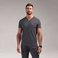 Logan V-Neck Scrub Top - Charcoal