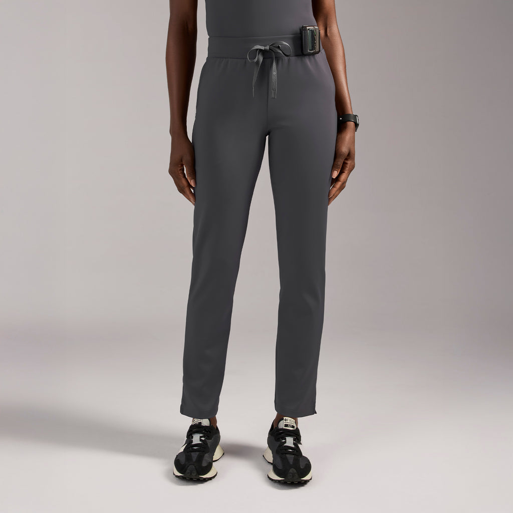 Tena Slim Tapered Scrub Pant - Charcoal
