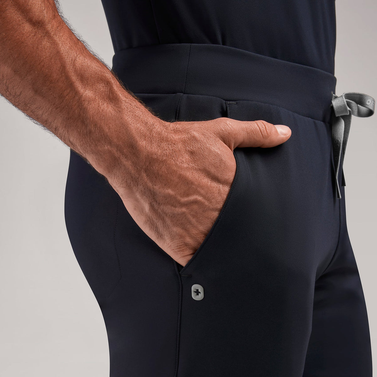 Pierre Slim Tapered Scrub Pant - Navy