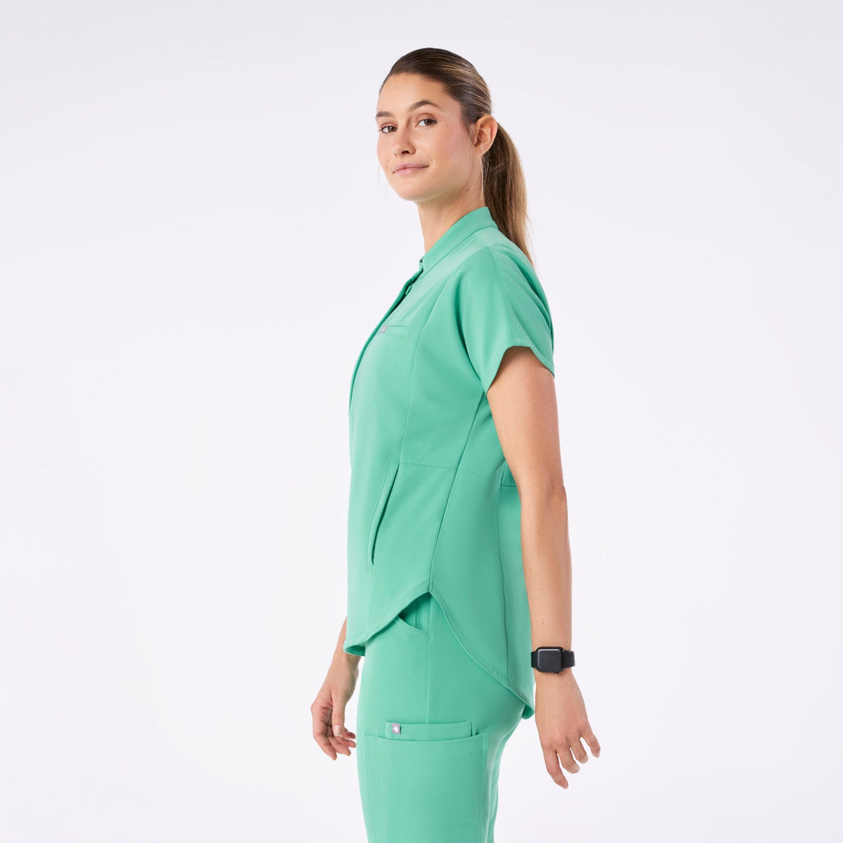 Montex Relaxed Scrub Top - Surgical Green