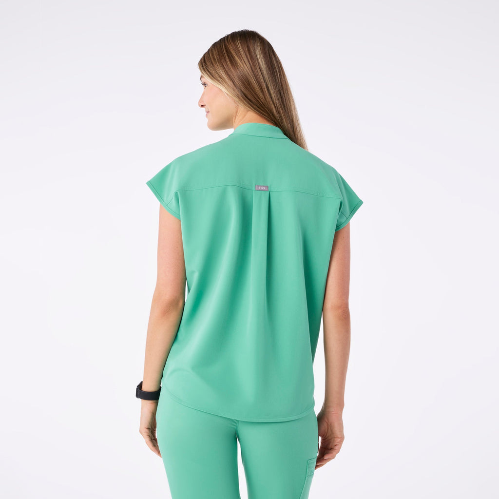 Rafaela Oversized Scrub Top™ - Surgical Green