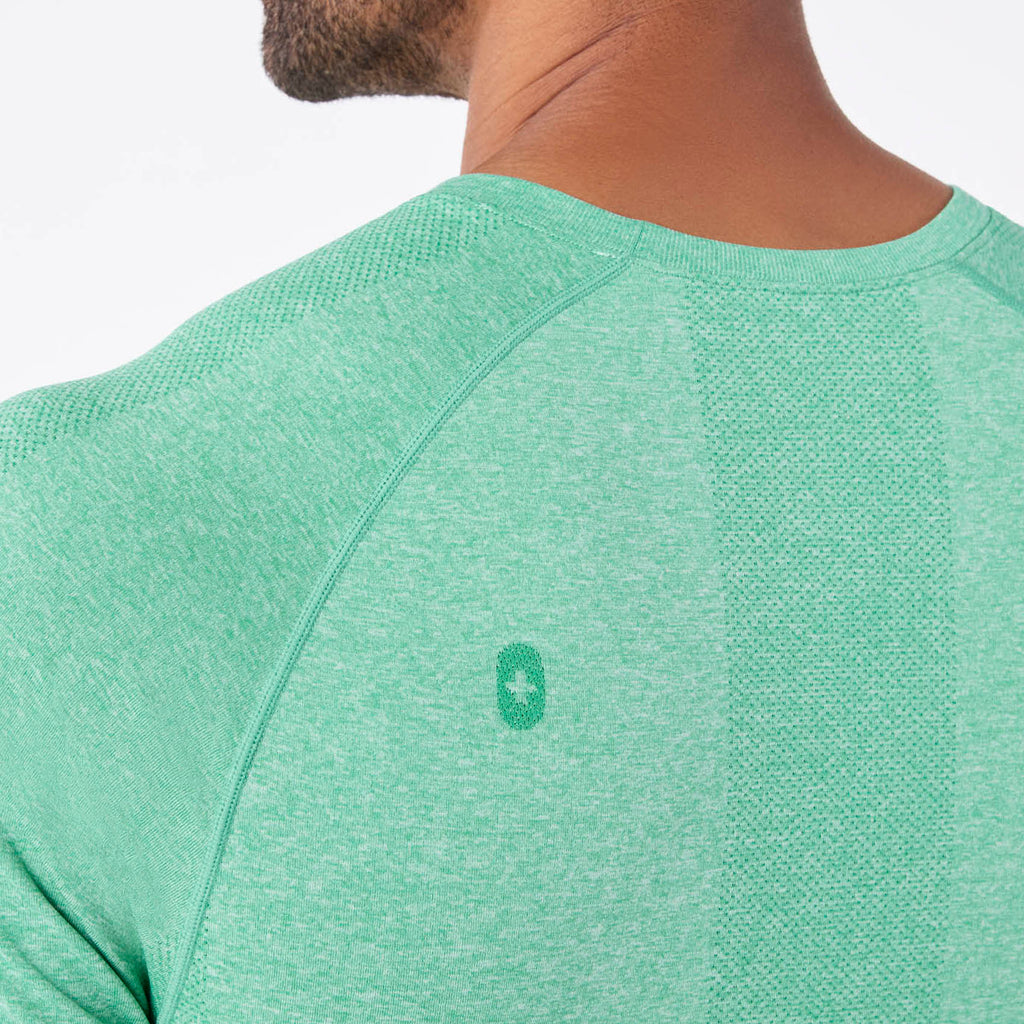 Makato Seamless Short-Sleeve Underscrub - Surgical Green