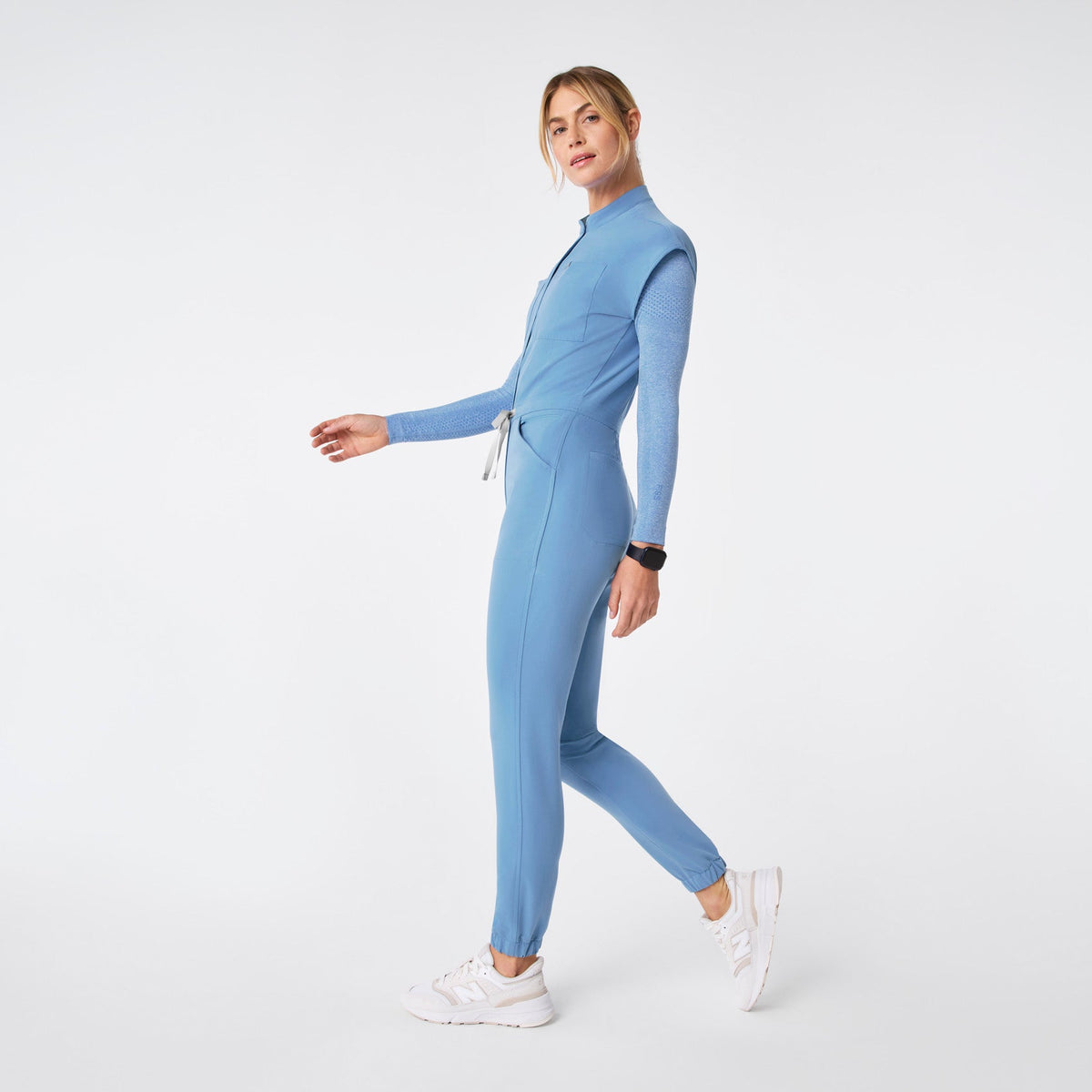 Rafaela Jogger ScrubJumpsuit™ - Ceil Blue