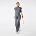 Rafaela Wide-Leg ScrubJumpsuit™ - Graphite