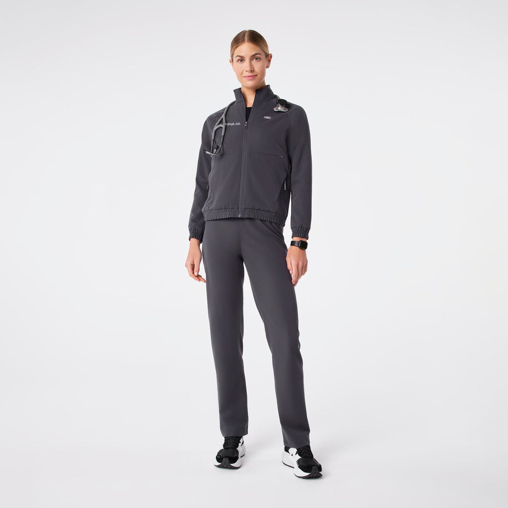 Sydney Scrub Jacket - Charcoal