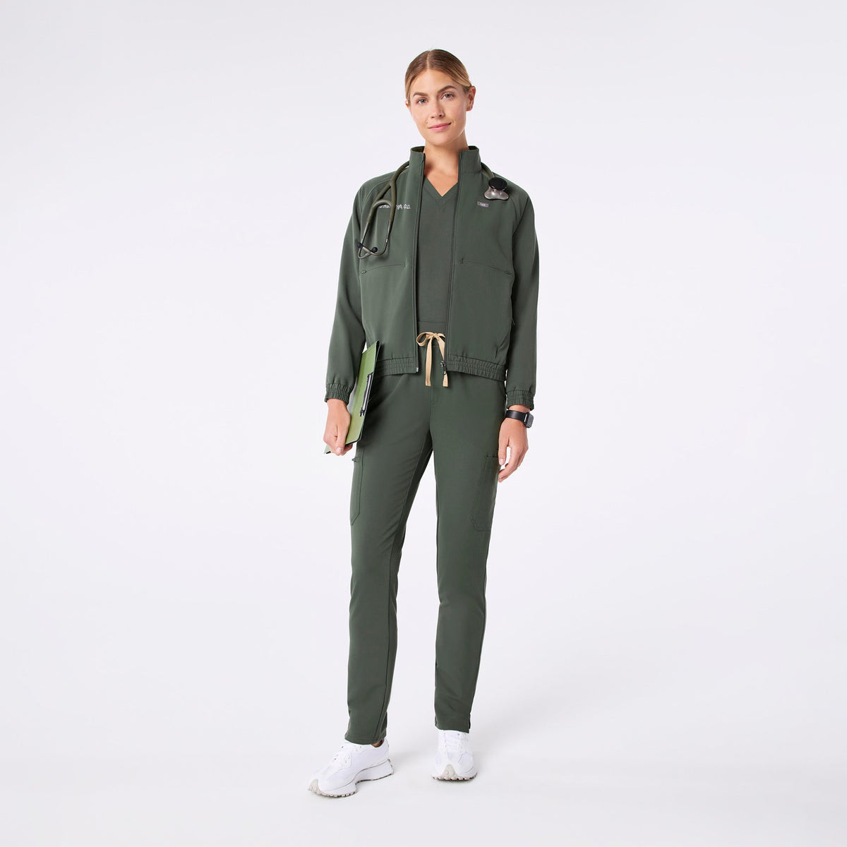 Sydney Scrub Jacket - Moss