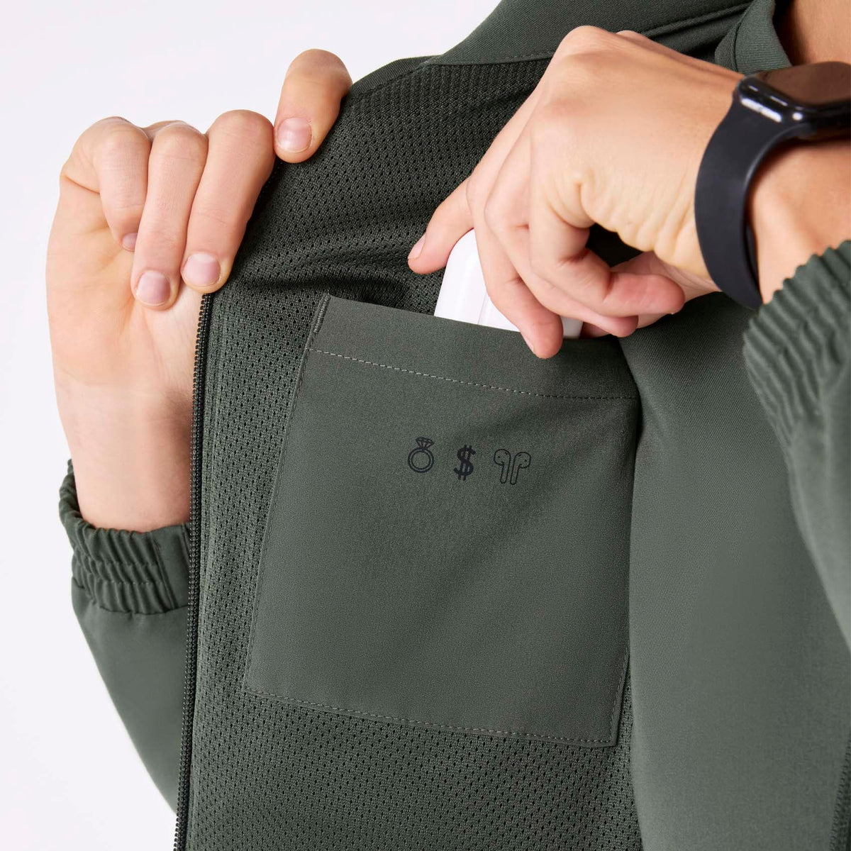 Sydney Scrub Jacket - Moss