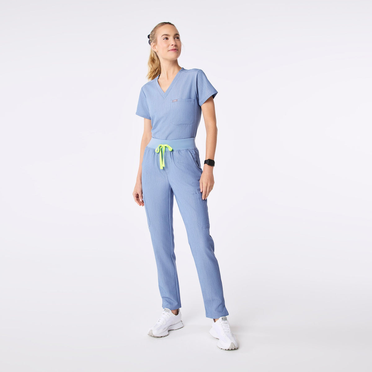 Catarina Scrub Top™ - Heather Indigo