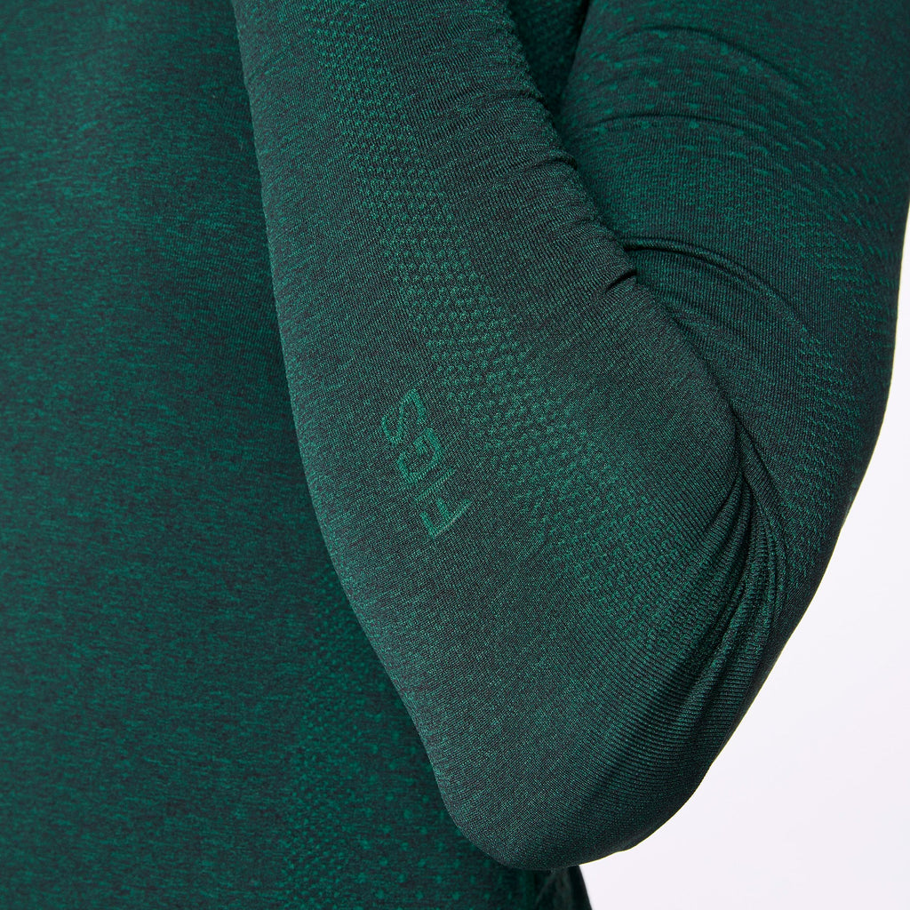 Salta Seamless Long-Sleeve Underscrub - Hunter Green