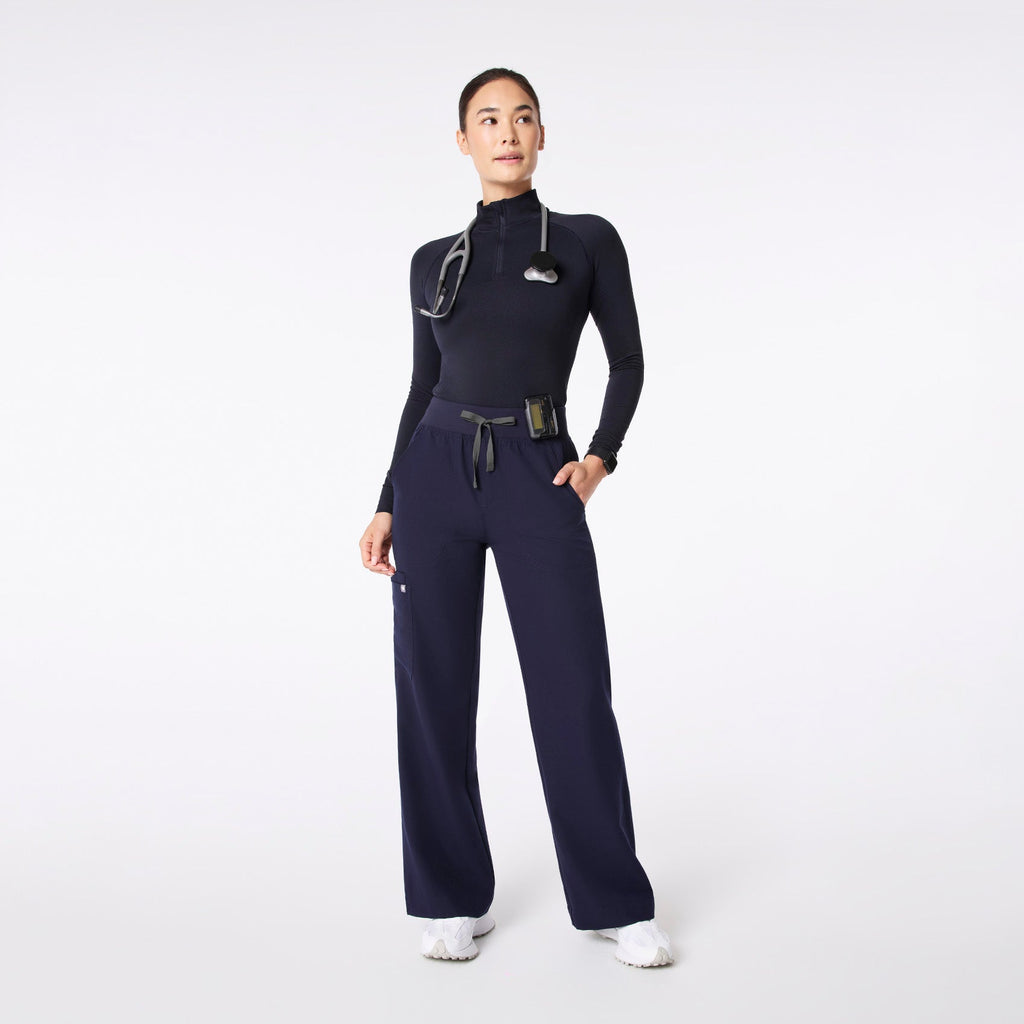 Salta ¼ Zip Long-Sleeve Underscrub - Navy