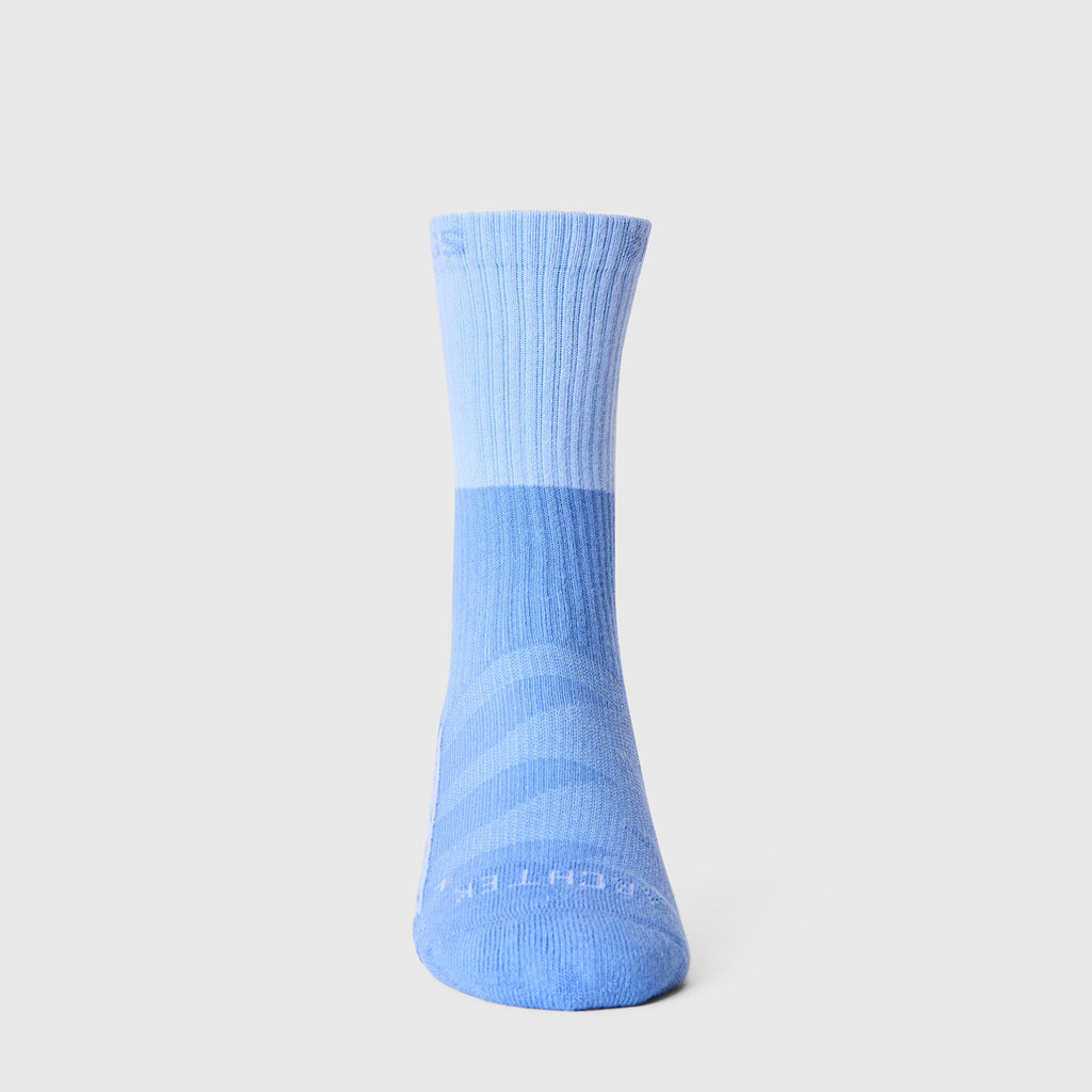 FIGS | ArchTek® Crew Compression Socks 15-20 mmHg - Two Tone/Ceil Blue