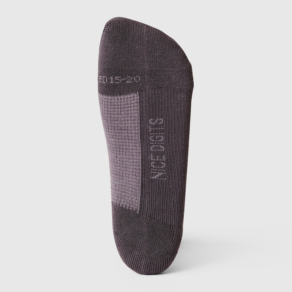 FIGS | ArchTek® Crew Compression Socks 15-20 mmHg - Two Tone/Charcoal