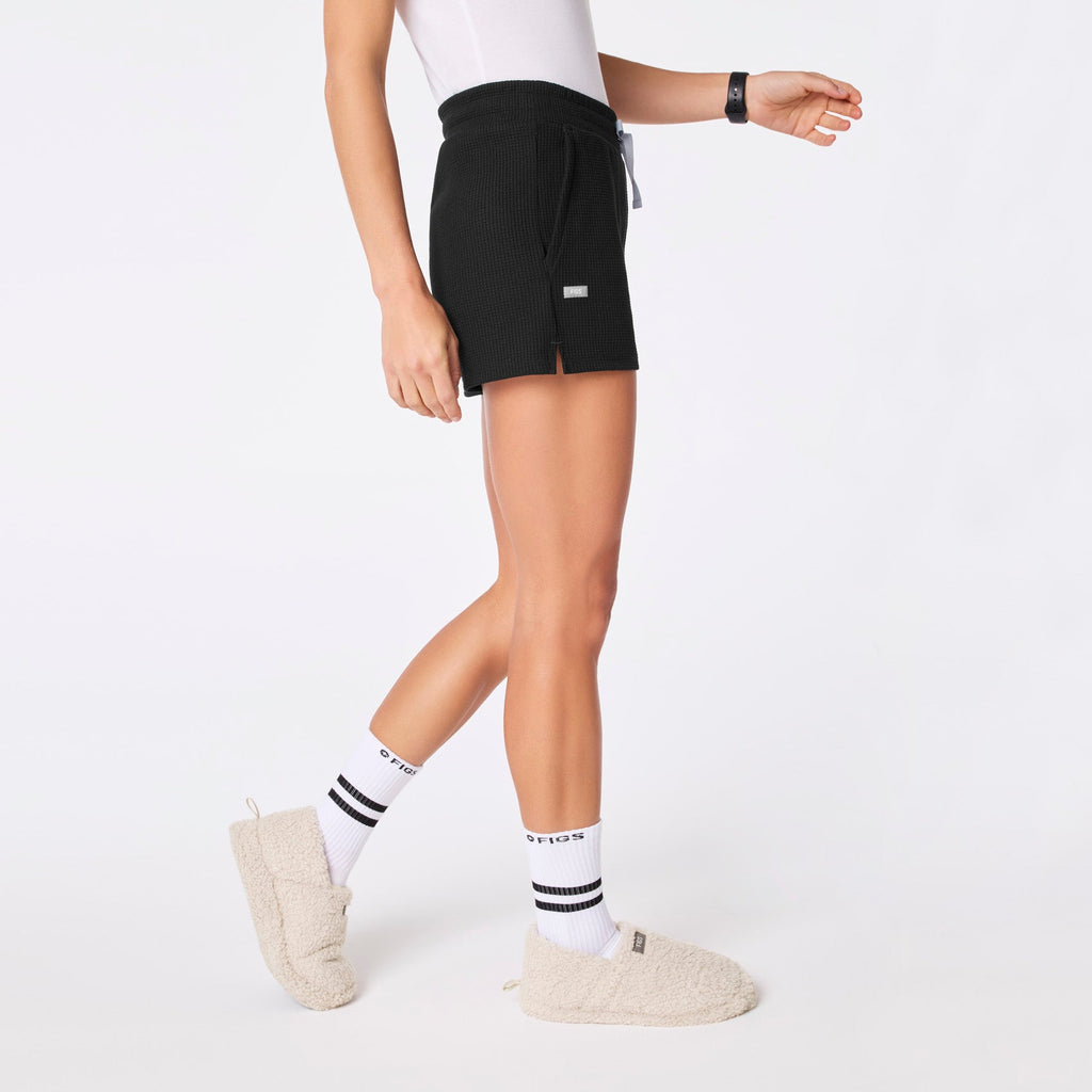 Off-Shift Waffle Shorts™ - Black