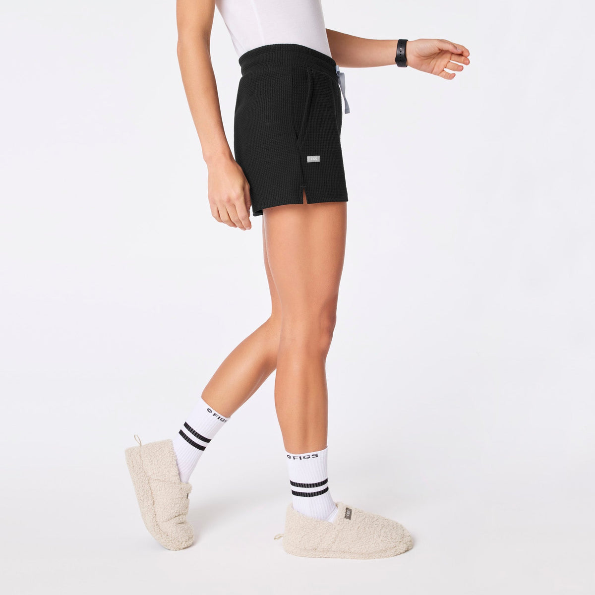 Off-Shift Waffle Shorts™ - Black