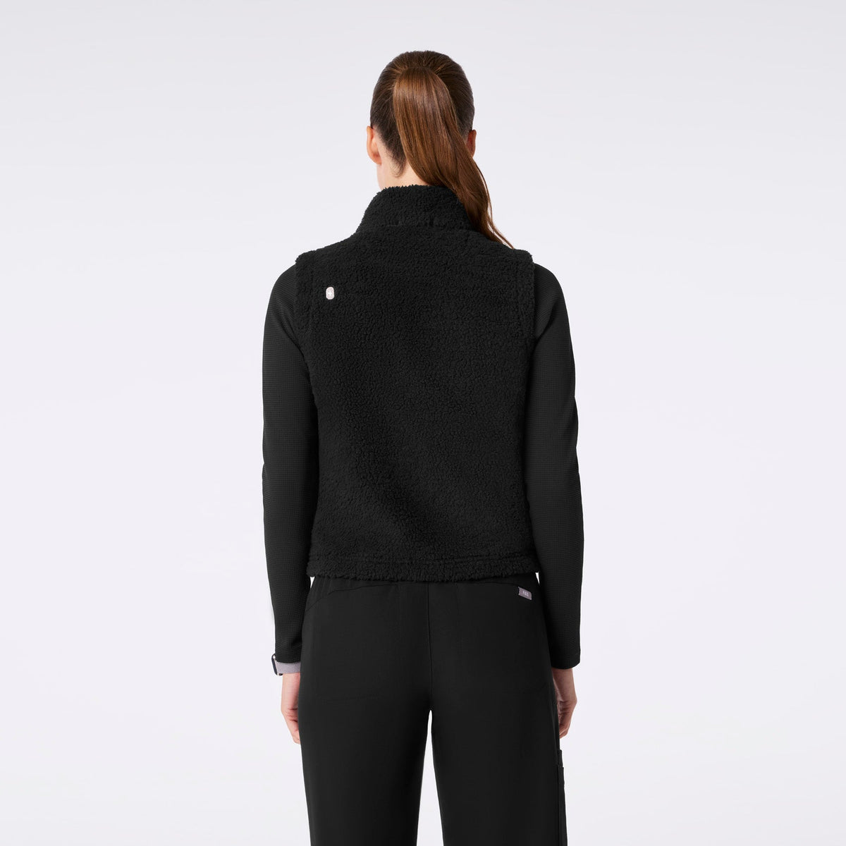 High-Pile Fleece Vest - Black