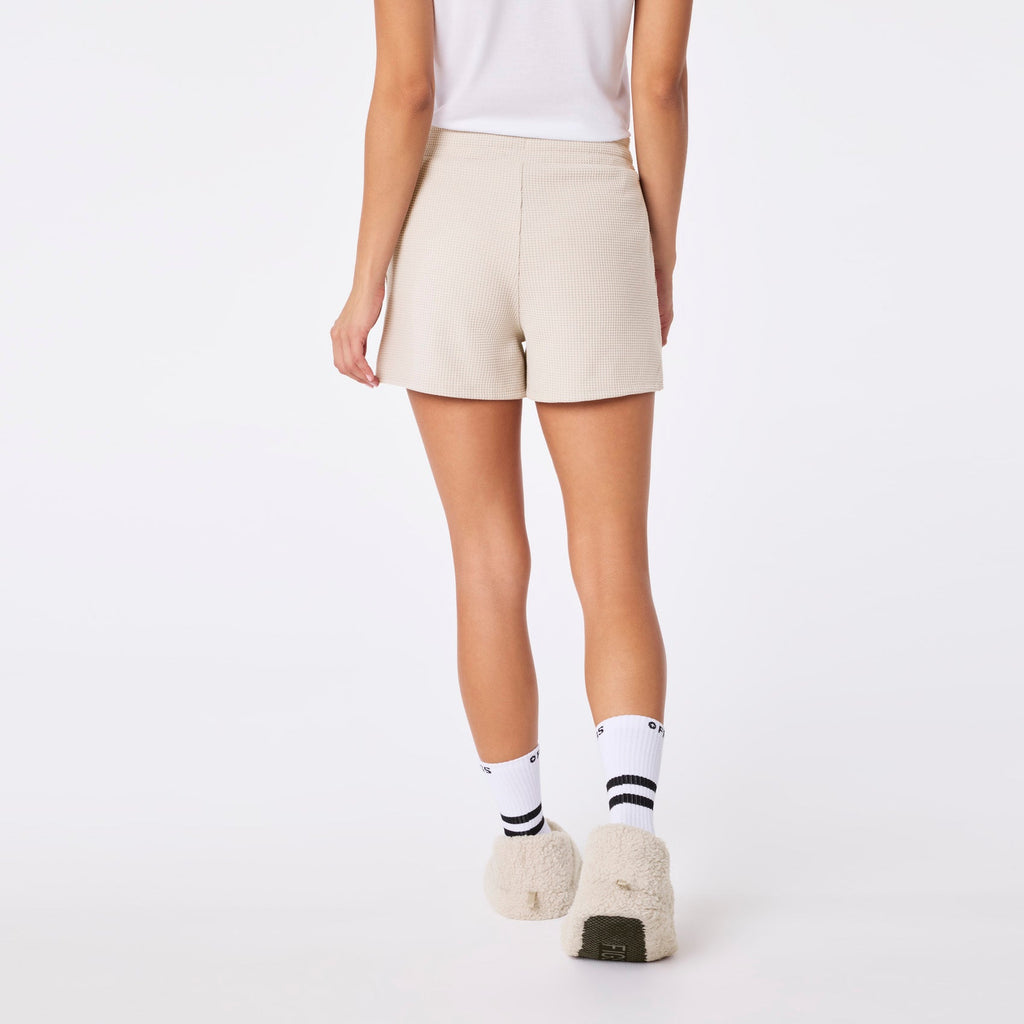 Off-Shift Waffle Shorts™ - Bone