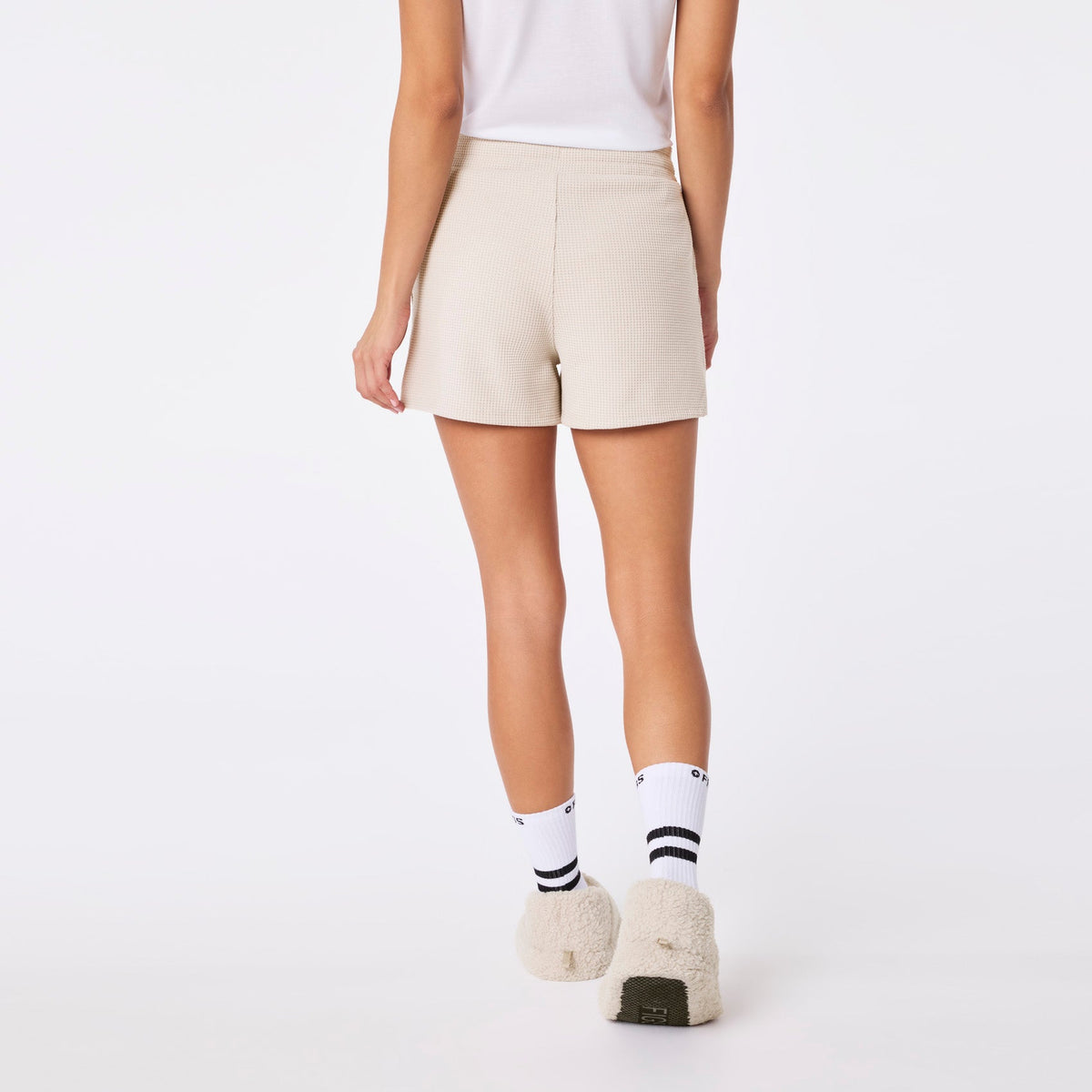 Off-Shift Waffle Shorts™ - Bone