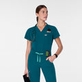 Catarina Scrub Top™ - Caribbean Blue
