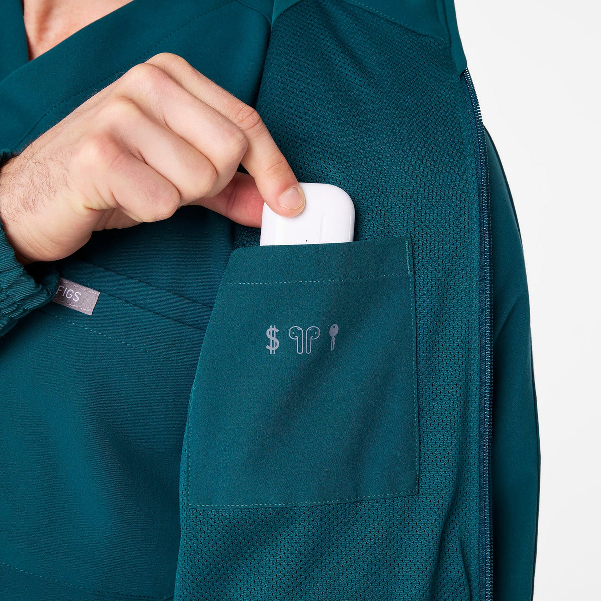 Cobaki Scrub Jacket - Caribbean Blue