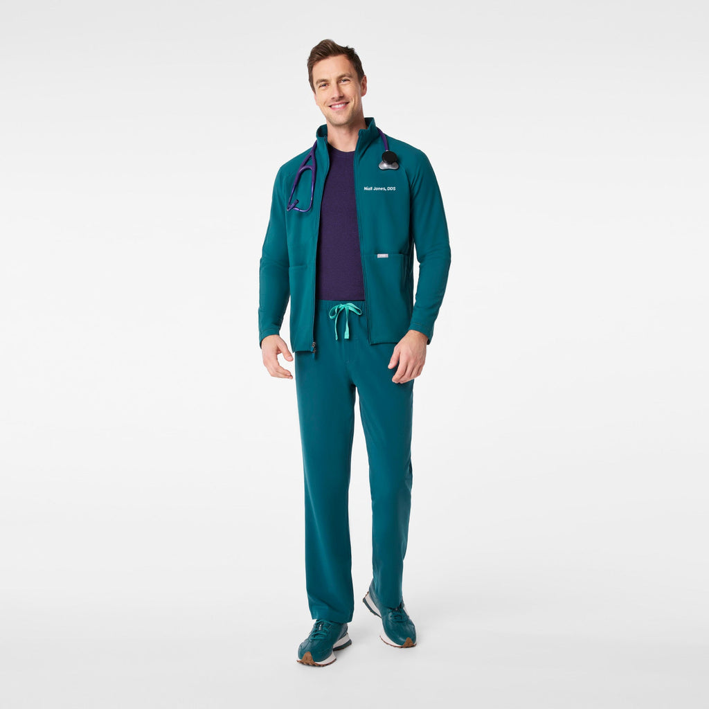 ContourKnit Scrub Jacket™ - Caribbean Blue
