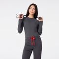 Palmer Ribbed Cropped Underscrub - Charcoal
