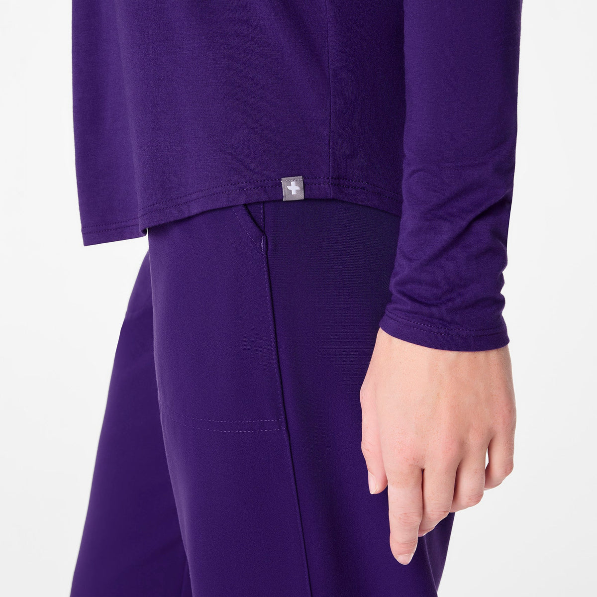 Sleigh Rounds Long-Sleeve Underscrub - Purple Pulse