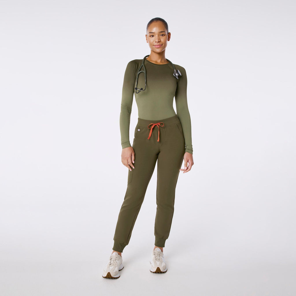 Salta Seamless Long-Sleeve Underscrub - Ombre Spruce
