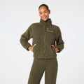 High-Pile Fleece Bomber Jacket - Spruce