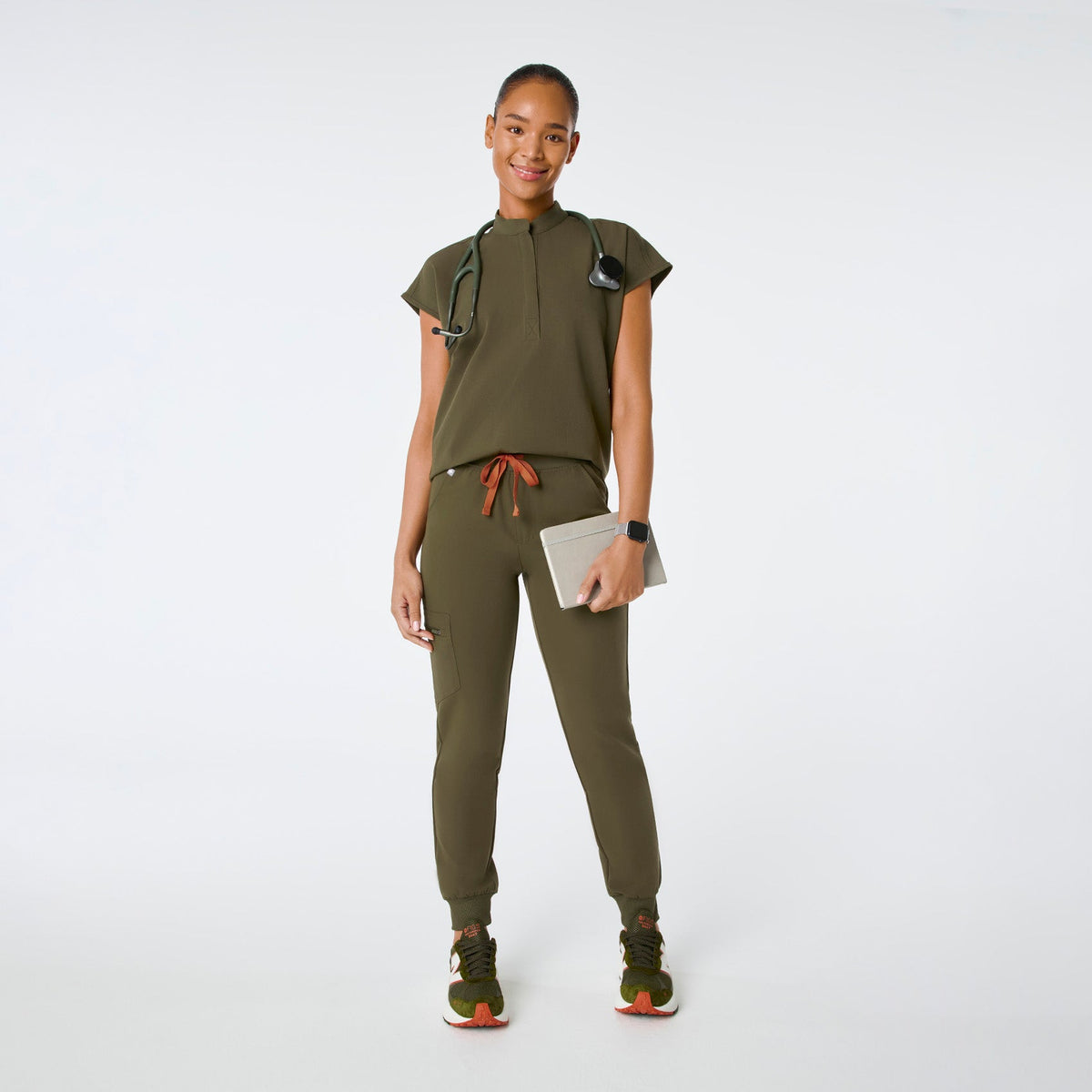 Rafaela Oversized Scrub Top™ - Spruce