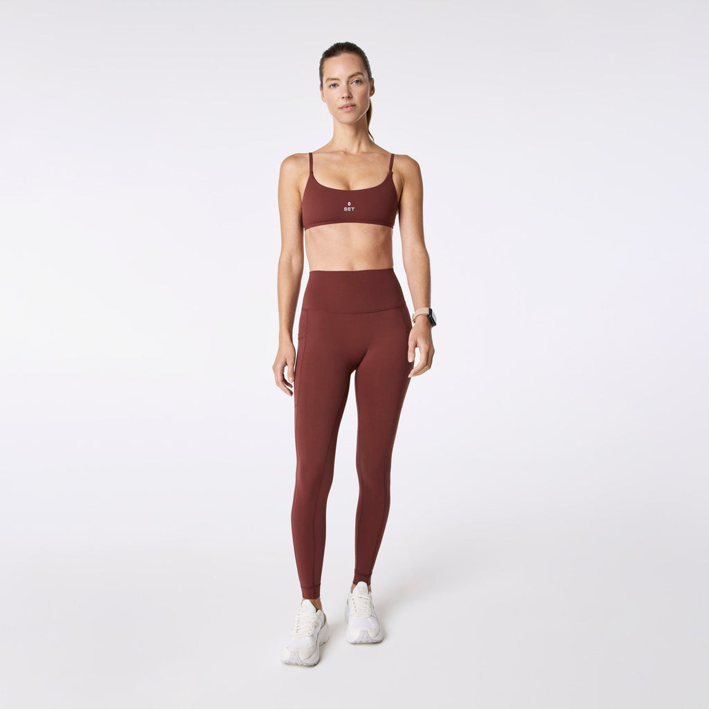 FIGS | SET ACTIVE Breathe High-Rise Pocket Leggings® - Walnut