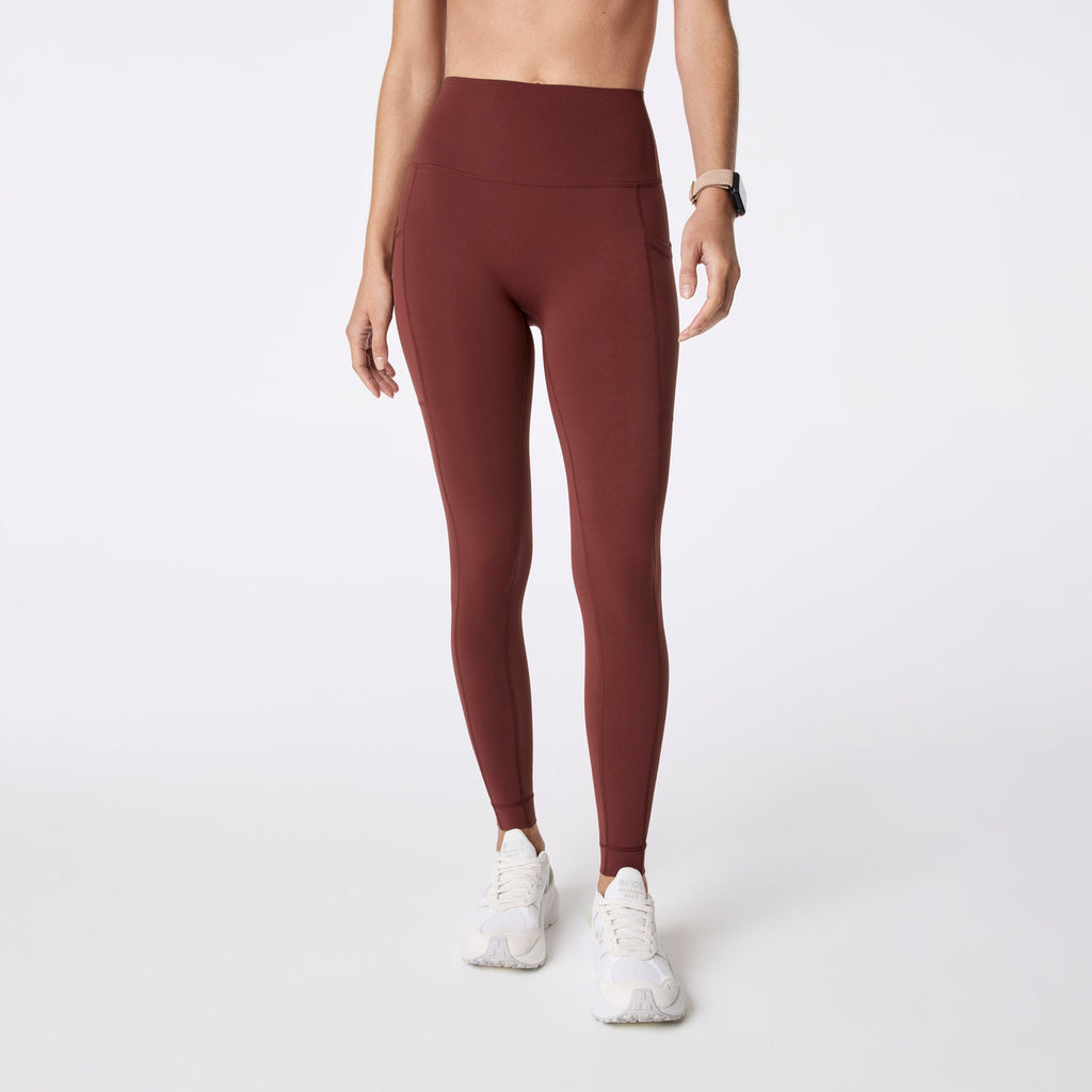 FIGS | SET ACTIVE Breathe High-Rise Pocket Leggings® - Walnut