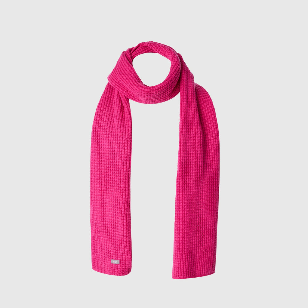 Waffle Scarf - Shocking Pink