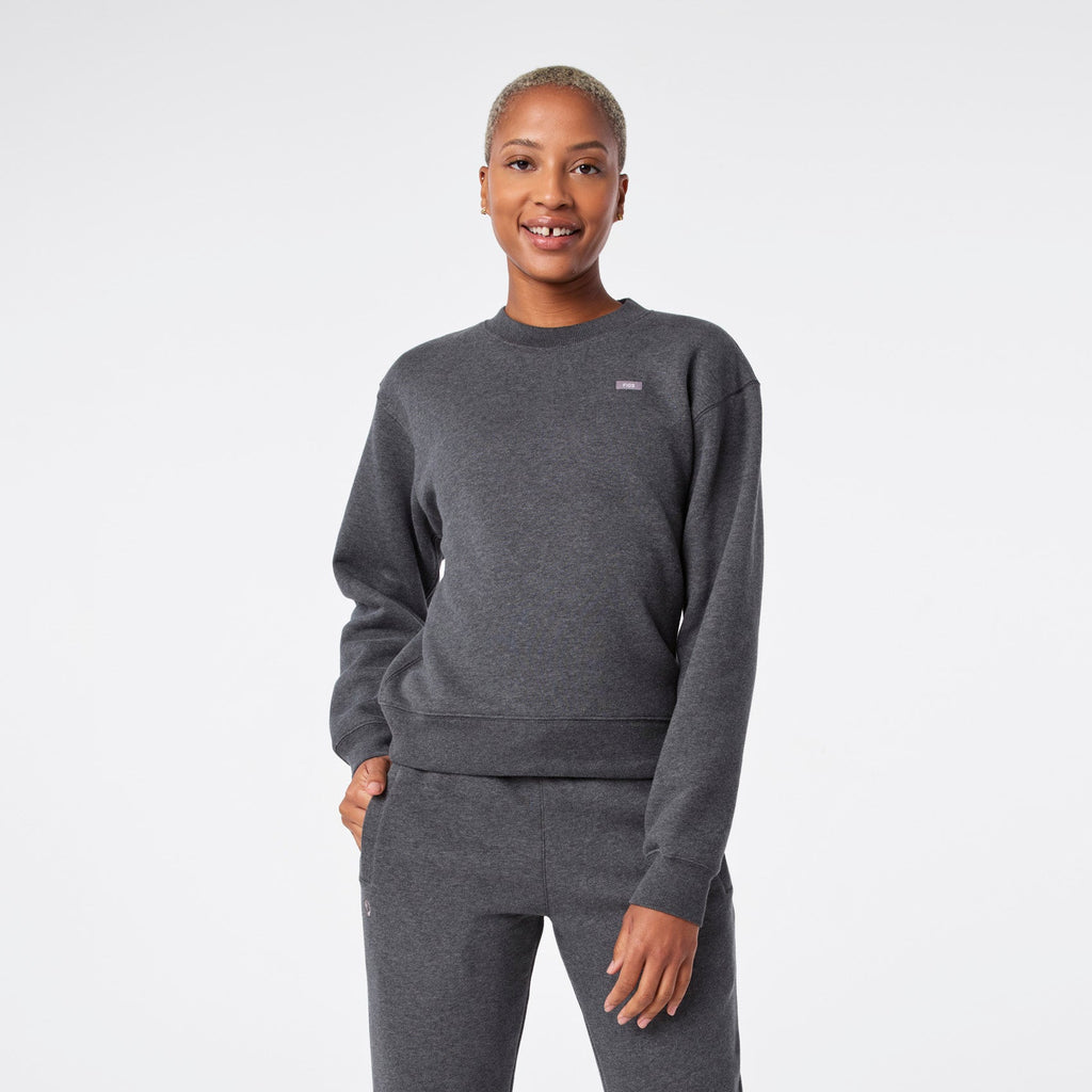 Off-Shift Relaxed Crewneck Sweatshirt™ - Charcoal Heather Grey