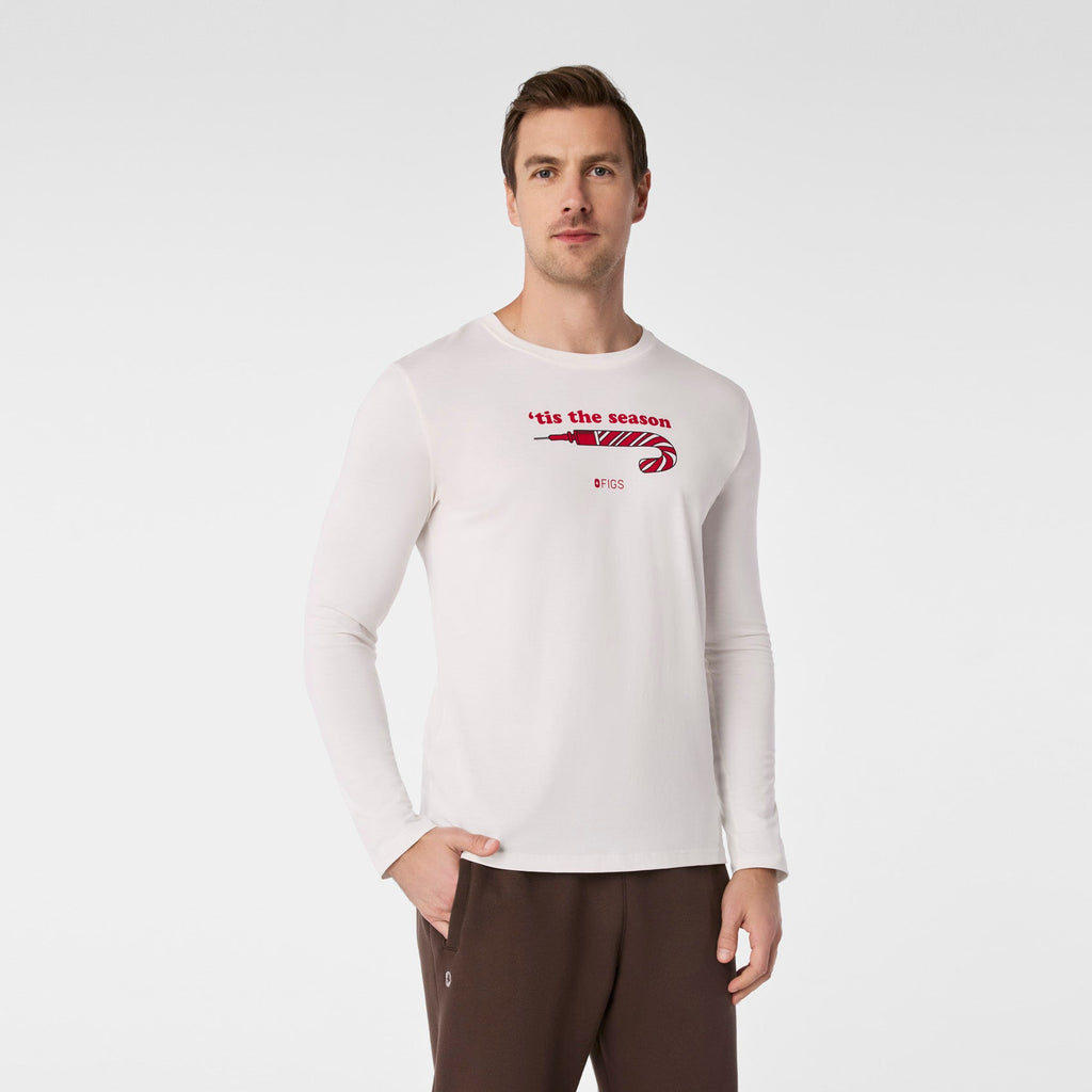 Tis The Season Long-Sleeve Underscrub - Off White