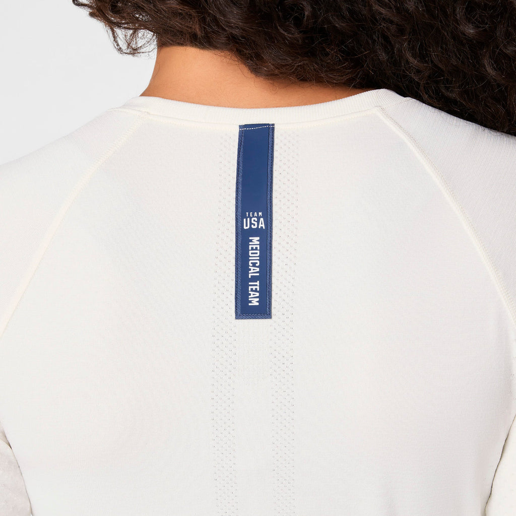 FIGS x Team USA Salta Long-Sleeve Underscrub - Off White