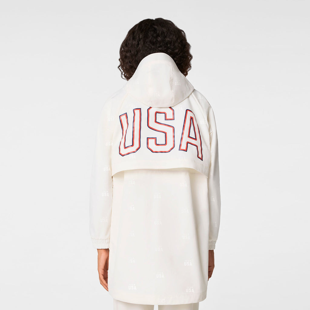 FIGS x Team USA On-Shift Stadium Jacket™ - Off White