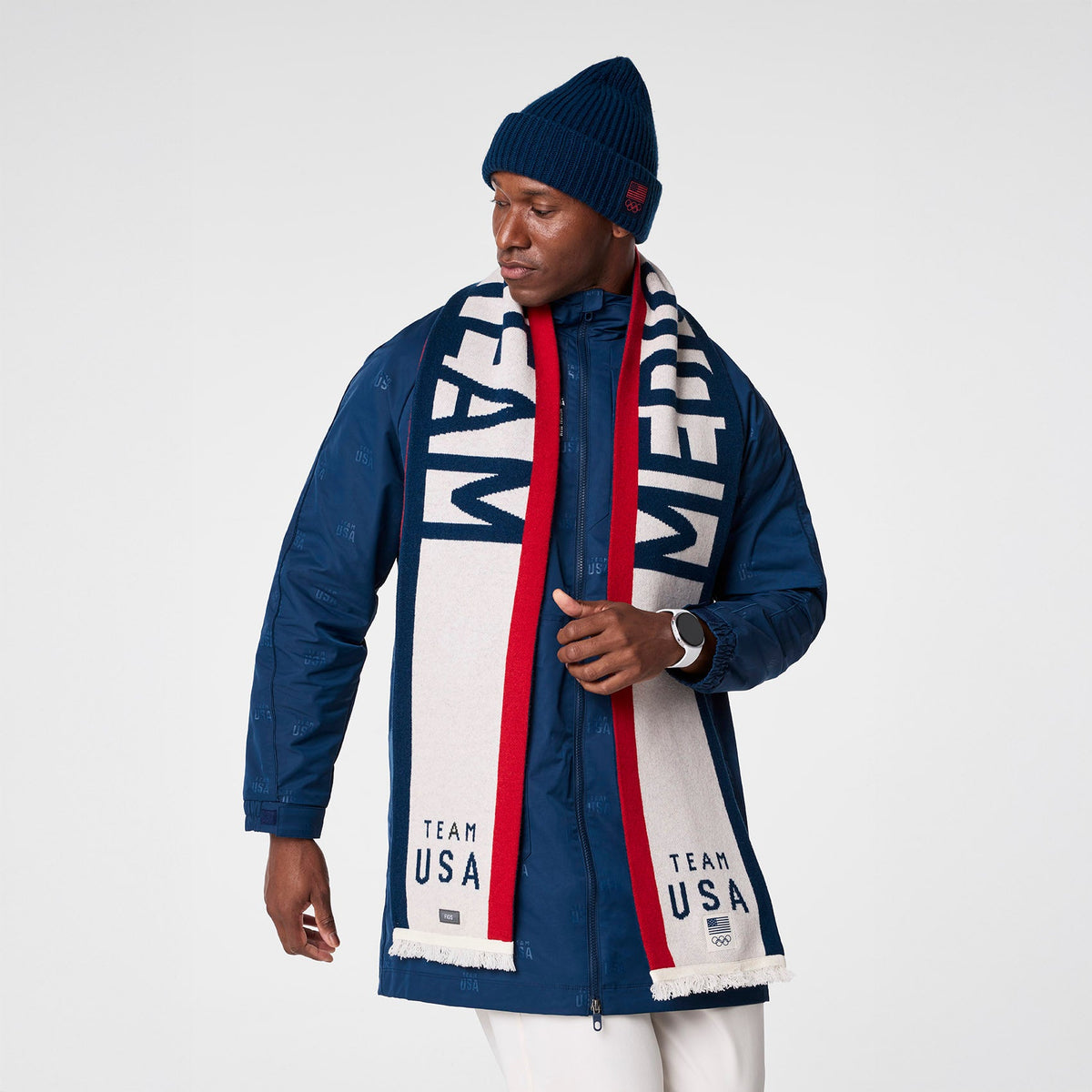 FIGS x Team USA Knit Beanie - Team USA Blue